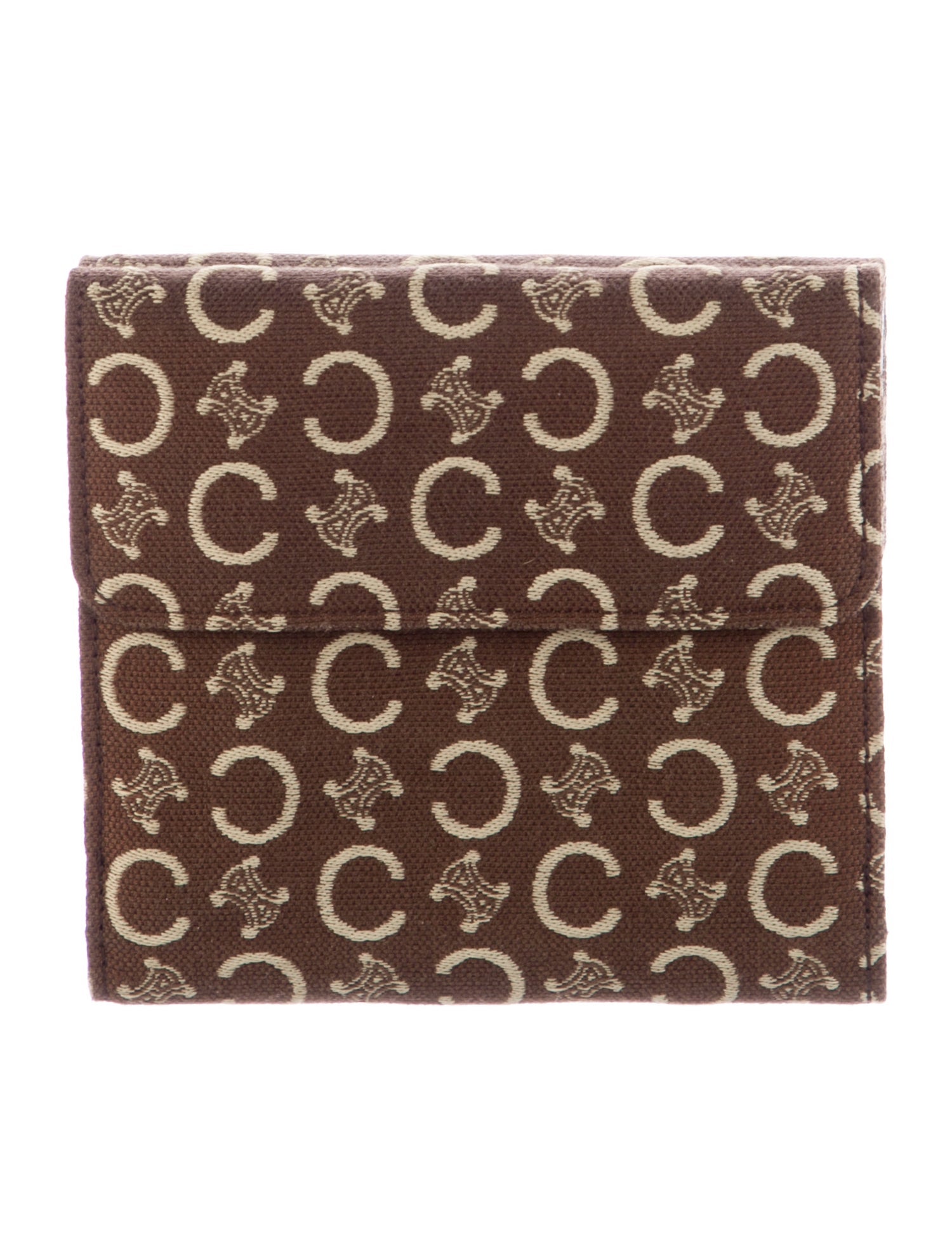 Celine Triomphe Canvas Compact Wallet