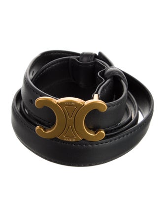 Celine Skinny Leather Belt