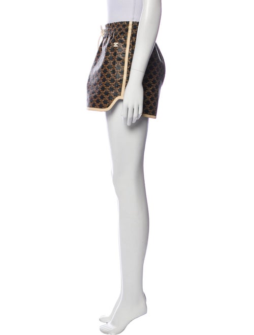 Celine Leather Mini Shorts