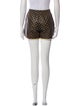 Celine Leather Mini Shorts