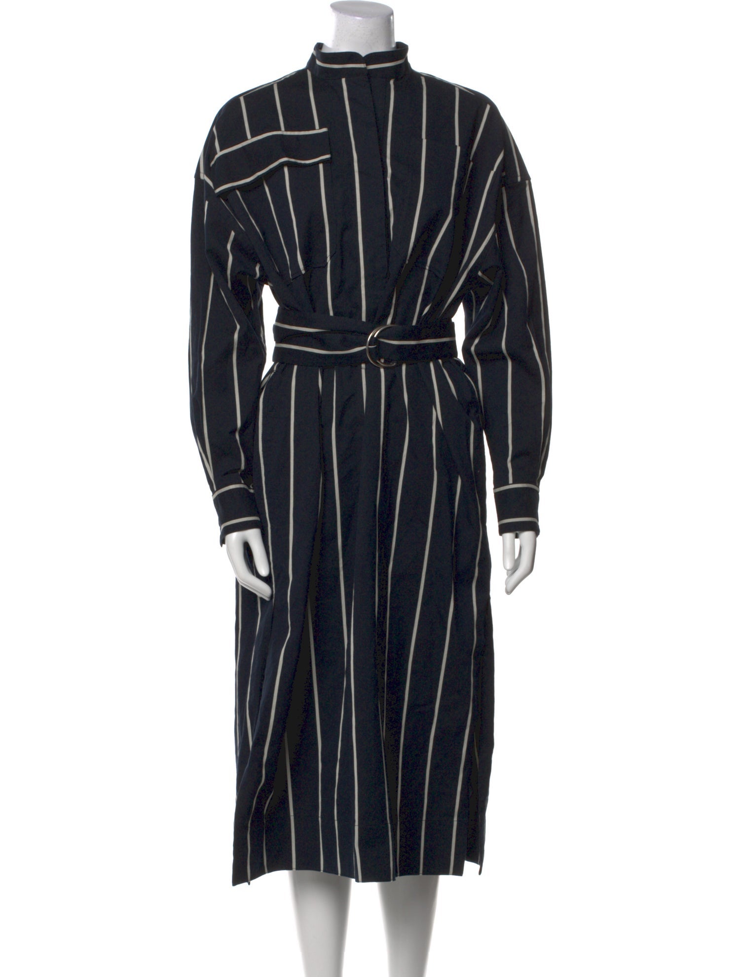 Celine Striped Midi Length Dress