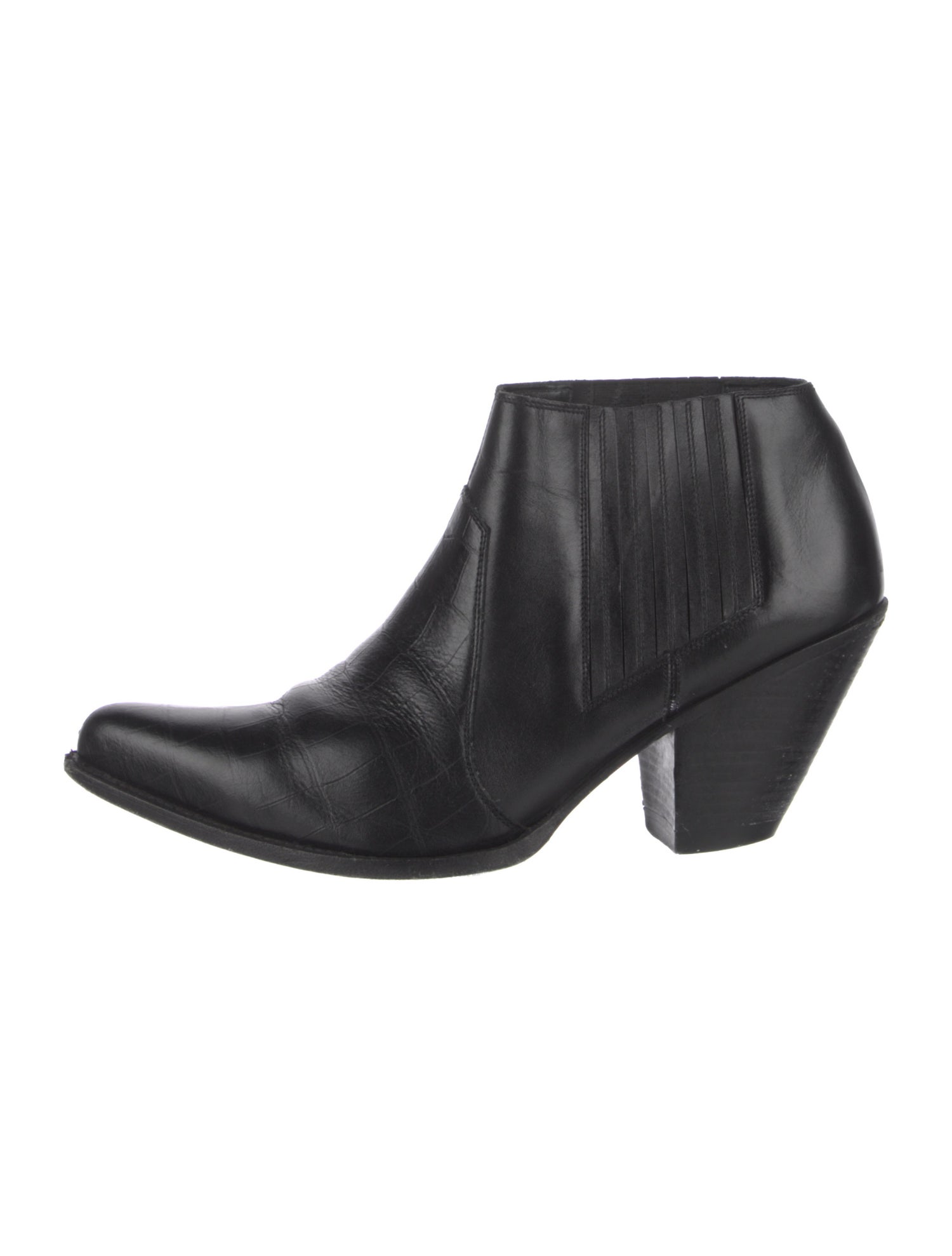 Celine Leather Western Boots