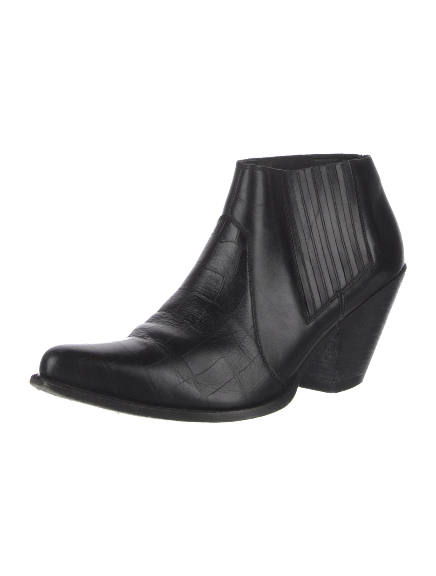 Celine Leather Western Boots