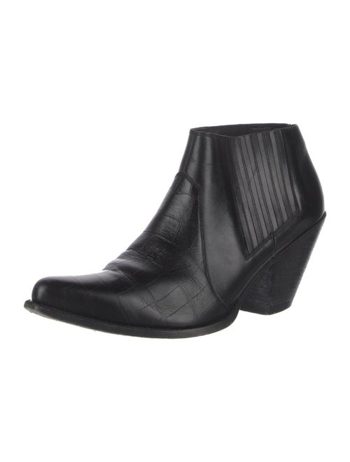 Celine Leather Western Boots
