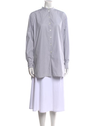 Celine Striped Mock Neck Tunic