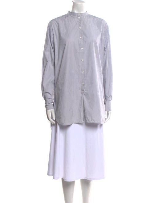 Celine Striped Mock Neck Tunic