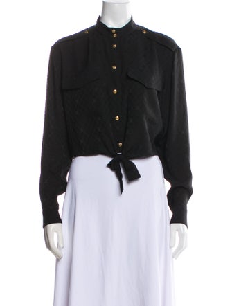 Celine Cropped Knotted Silk Crop Top