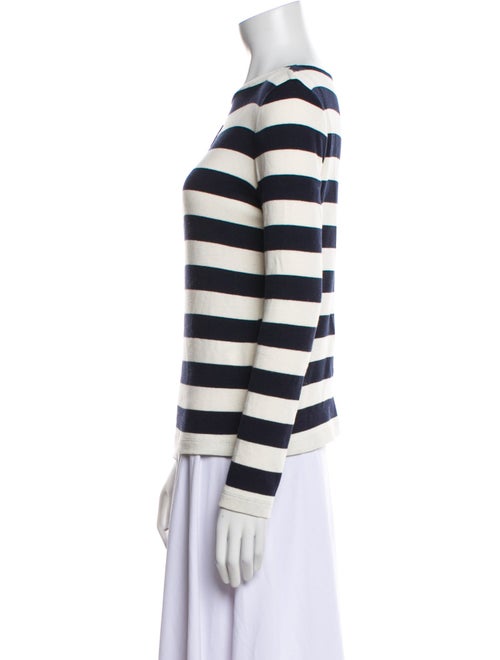 Celine Striped Bateau Neckline Top