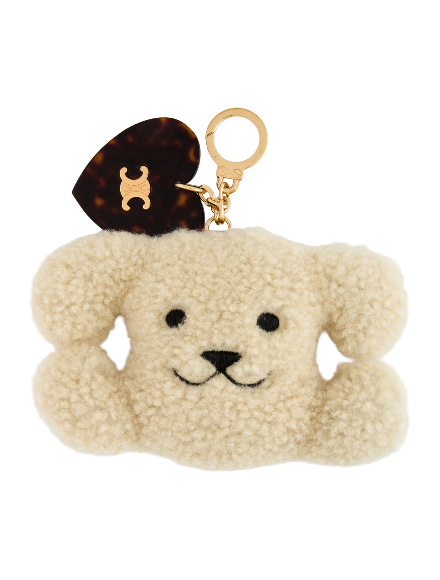 Celine Women's Shearling Dog-Shaped Charm