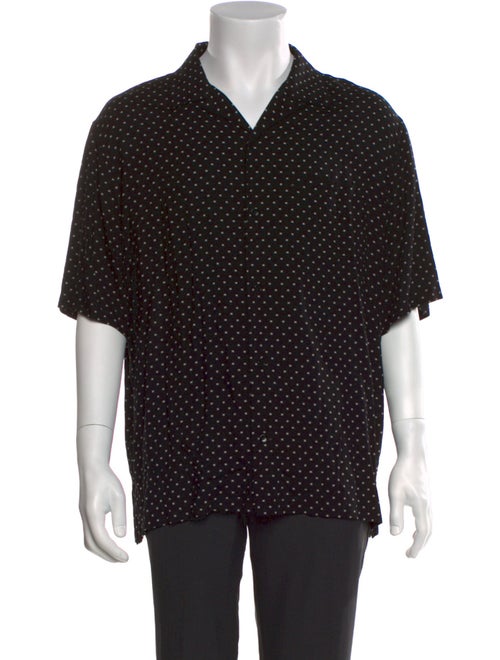 Celine Silk Polka Dot Print Shirt