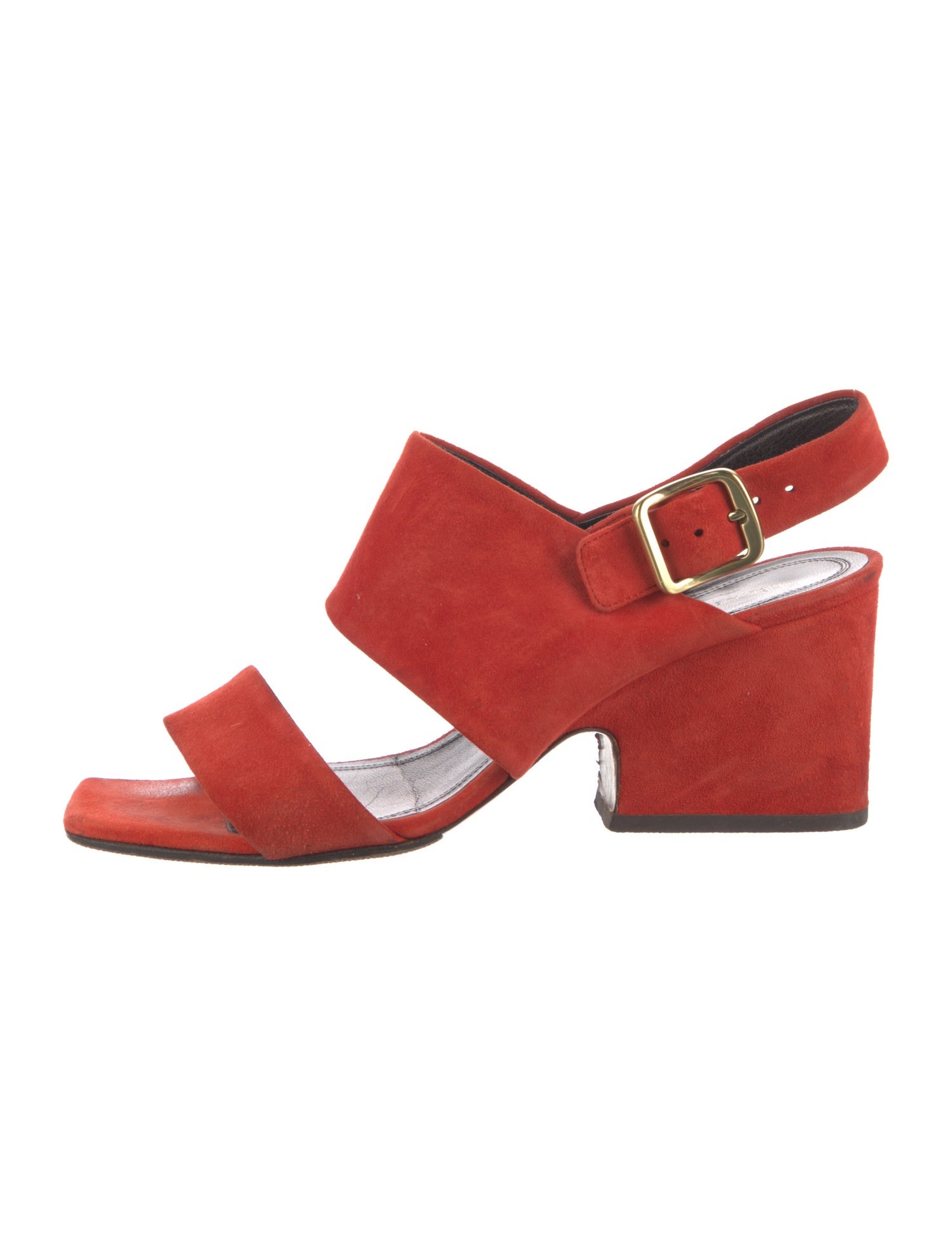 Celine Suede Slingback Sandals