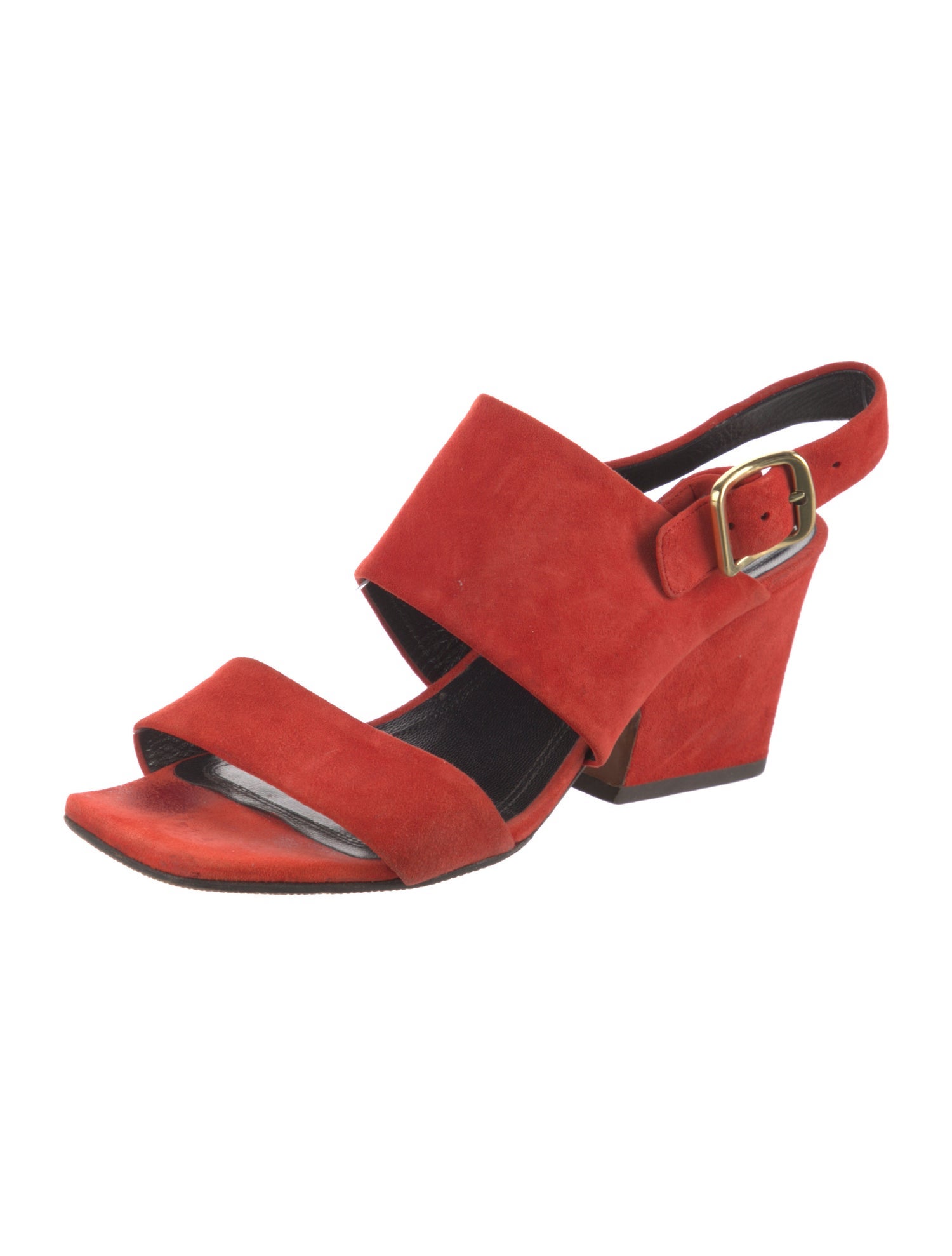 Celine Suede Slingback Sandals