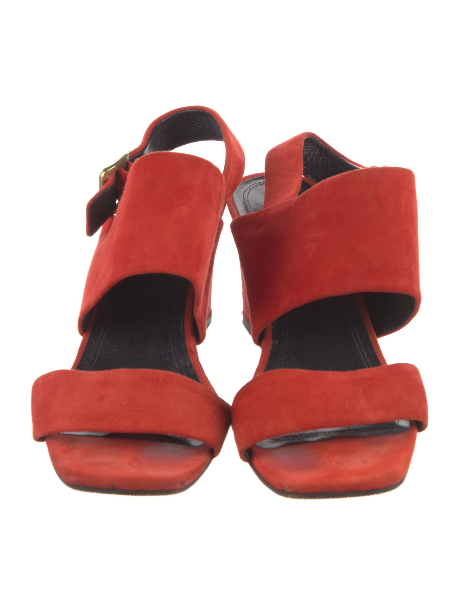 Celine Suede Slingback Sandals