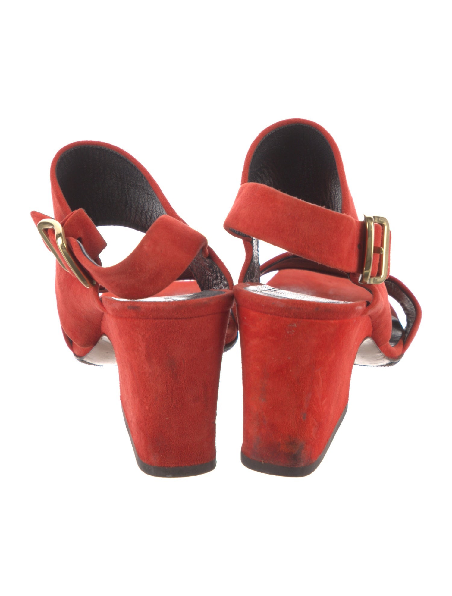 Celine Suede Slingback Sandals