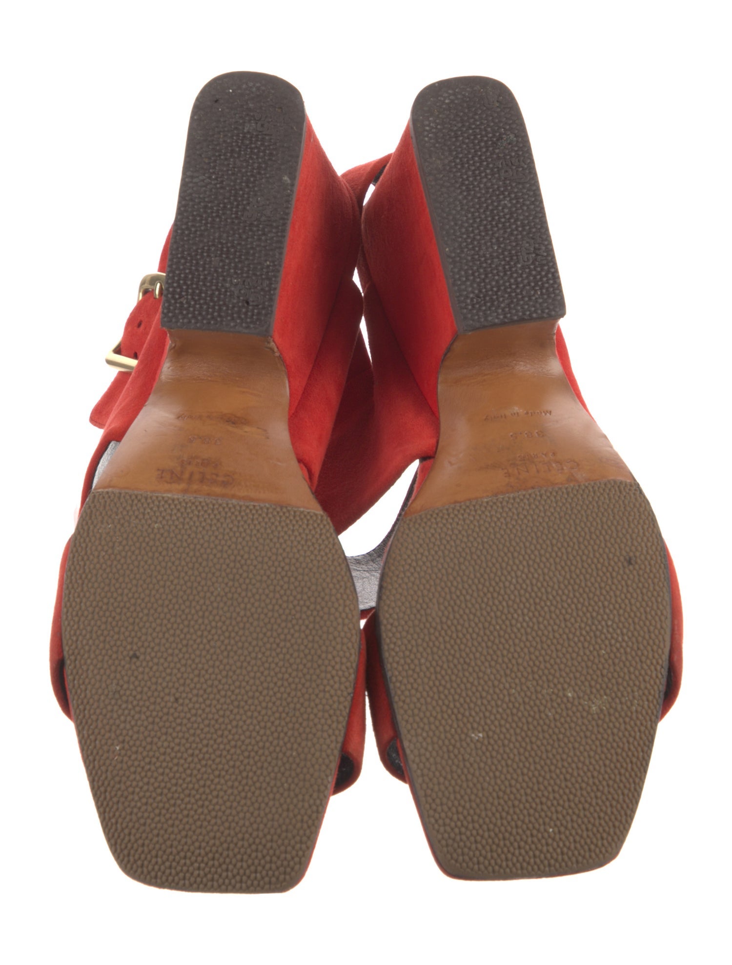 Celine Suede Slingback Sandals