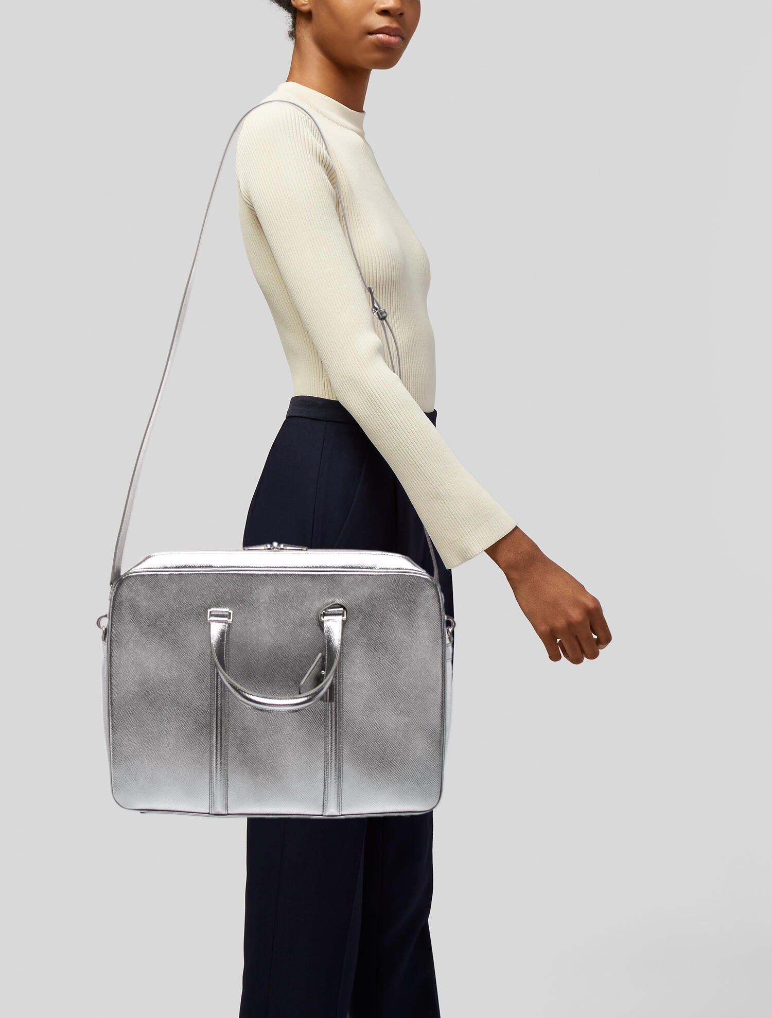 Celine Leather Top Handle Bag w/ Tags