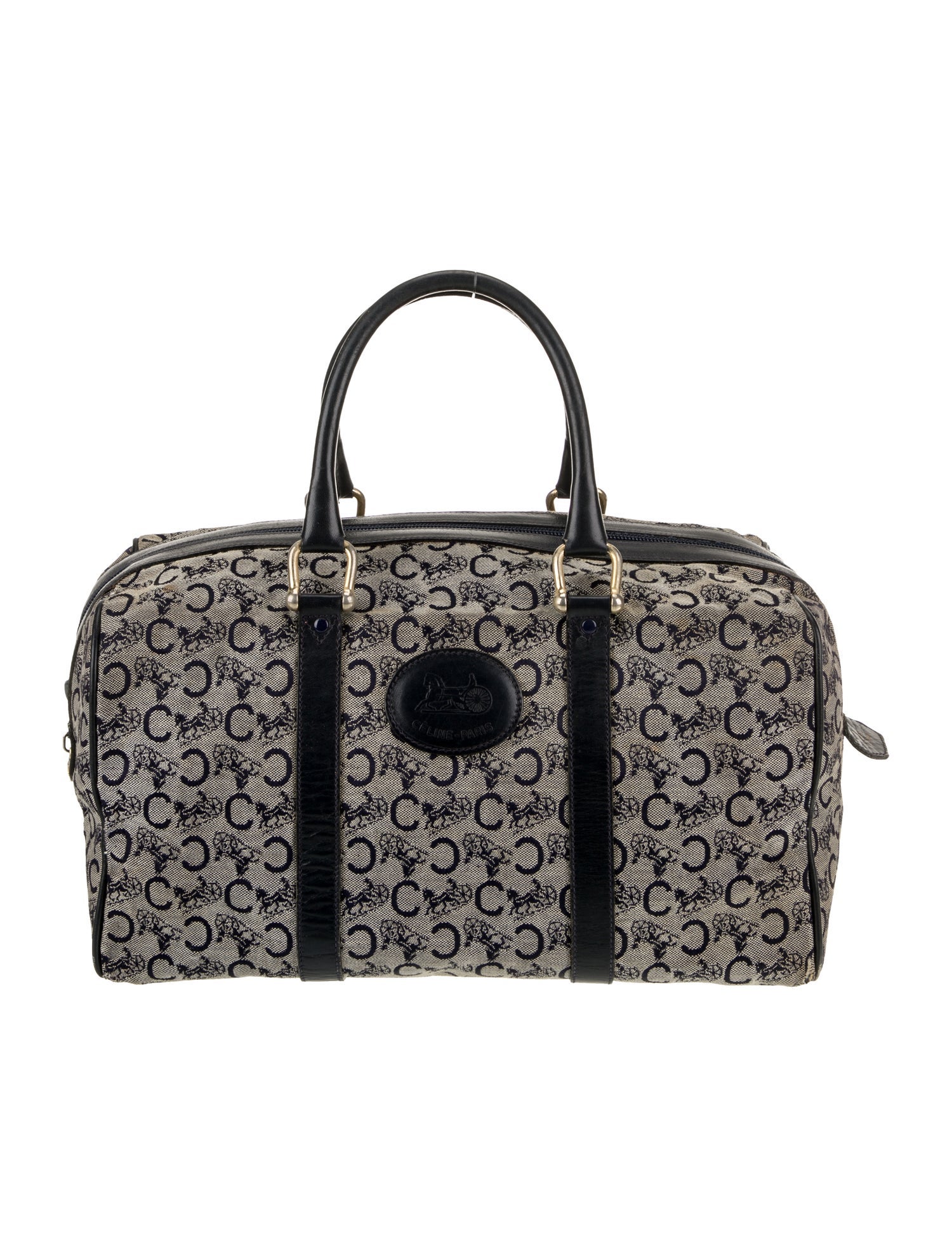 Celine Canvas Top Handle Bag