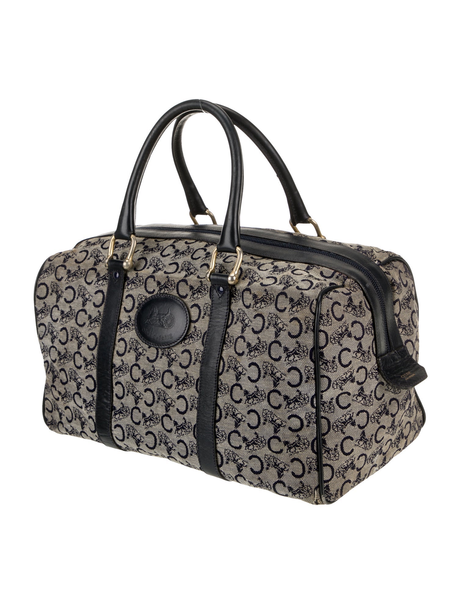 Celine Canvas Top Handle Bag