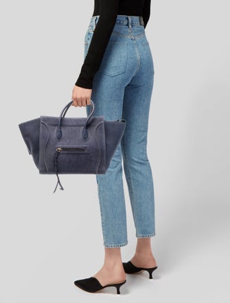 Celine Leather Luggage Phantom Medium