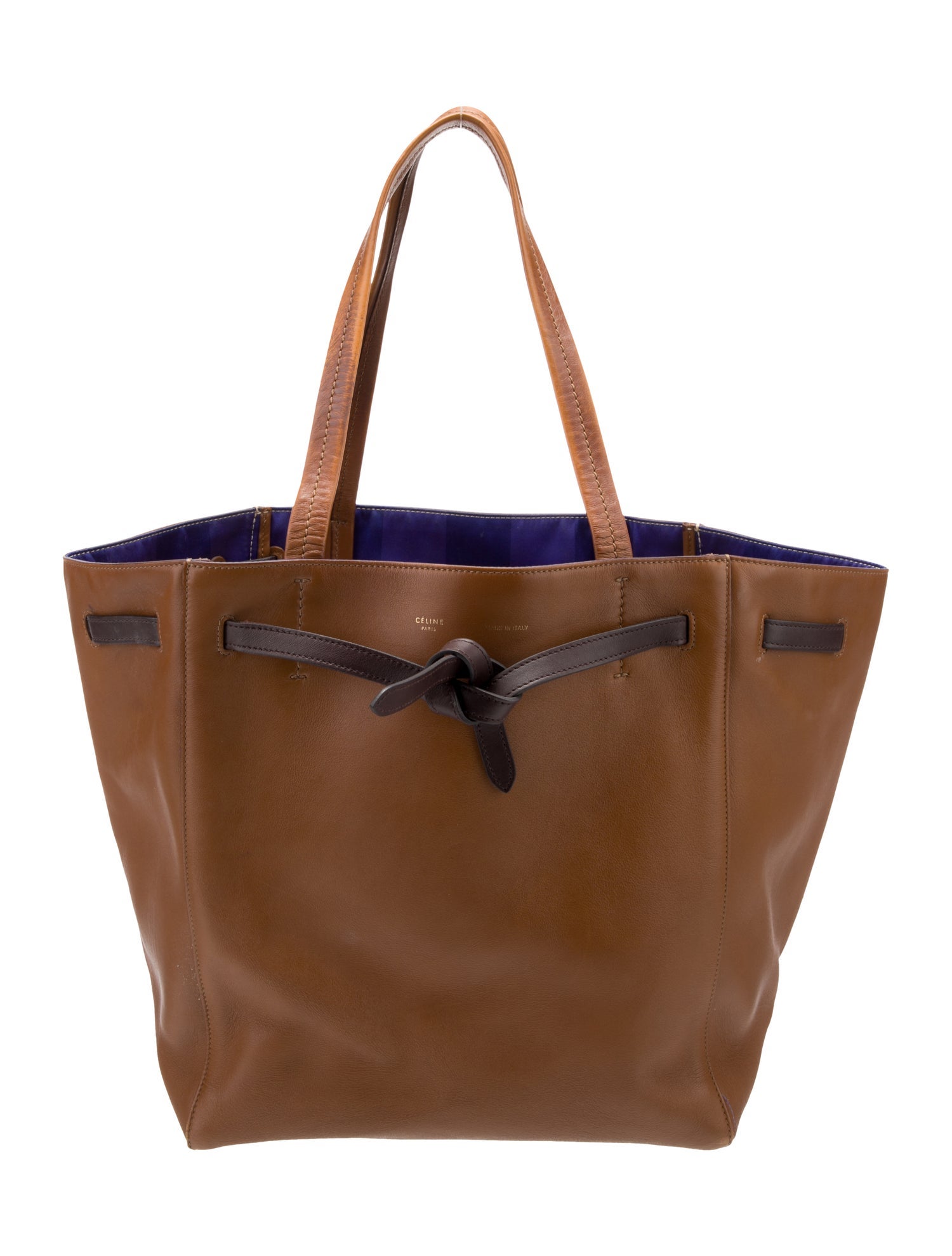 Celine Leather Cabas Phantom w/Belt Small