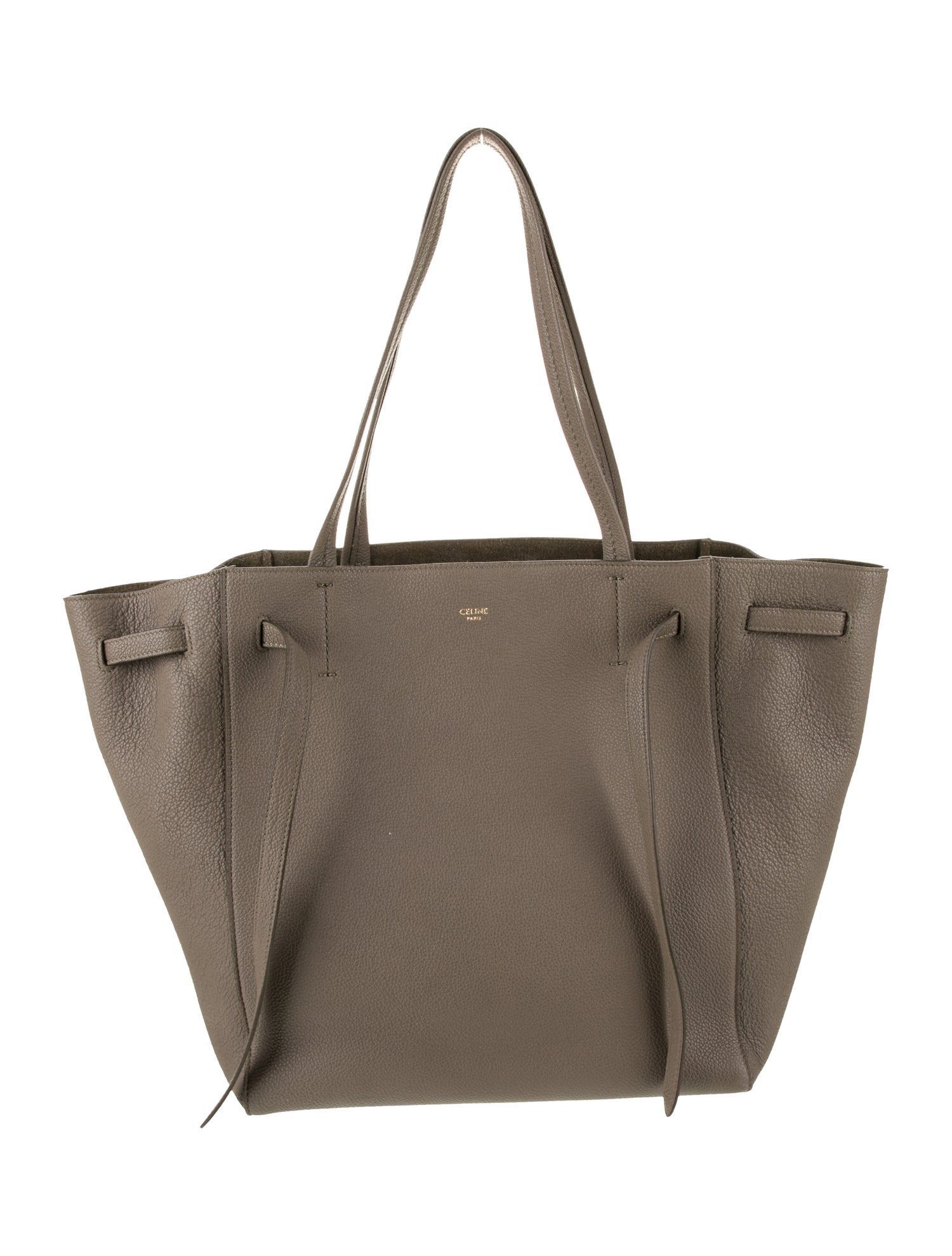 Celine Leather Cabas Phantom w/Belt Small