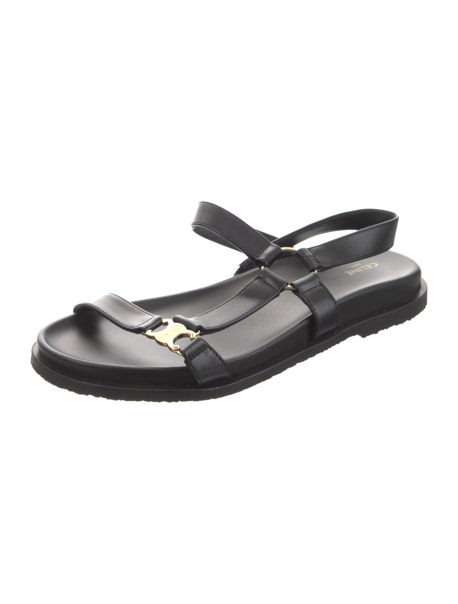 Celine Leather Slingback Sandals