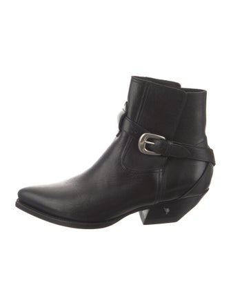 Celine Leather Moto Boots