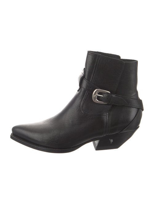 Celine Leather Moto Boots