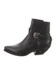 Celine Leather Moto Boots