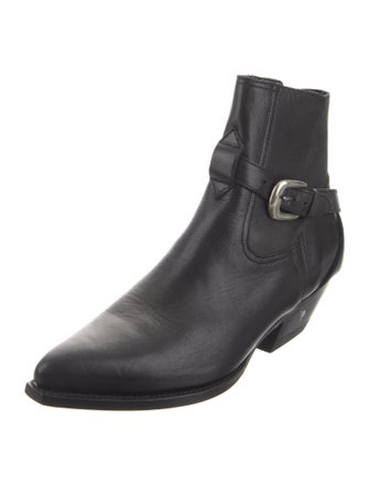 Celine Leather Moto Boots