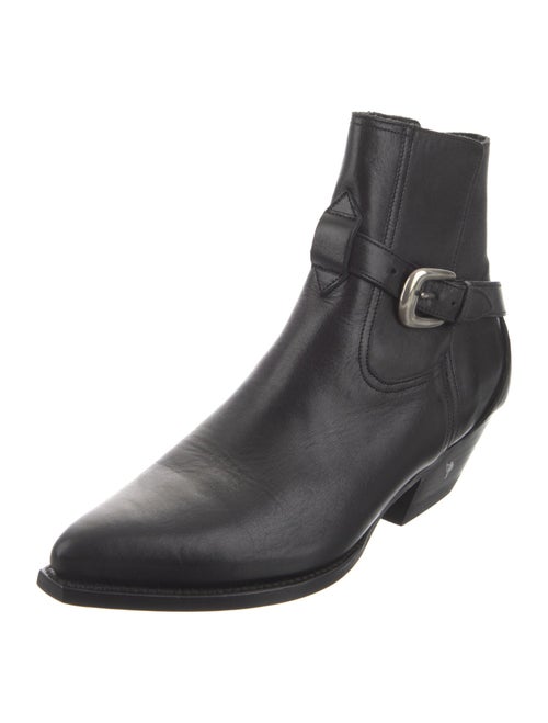 Celine Leather Moto Boots