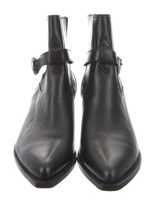 Celine Leather Moto Boots