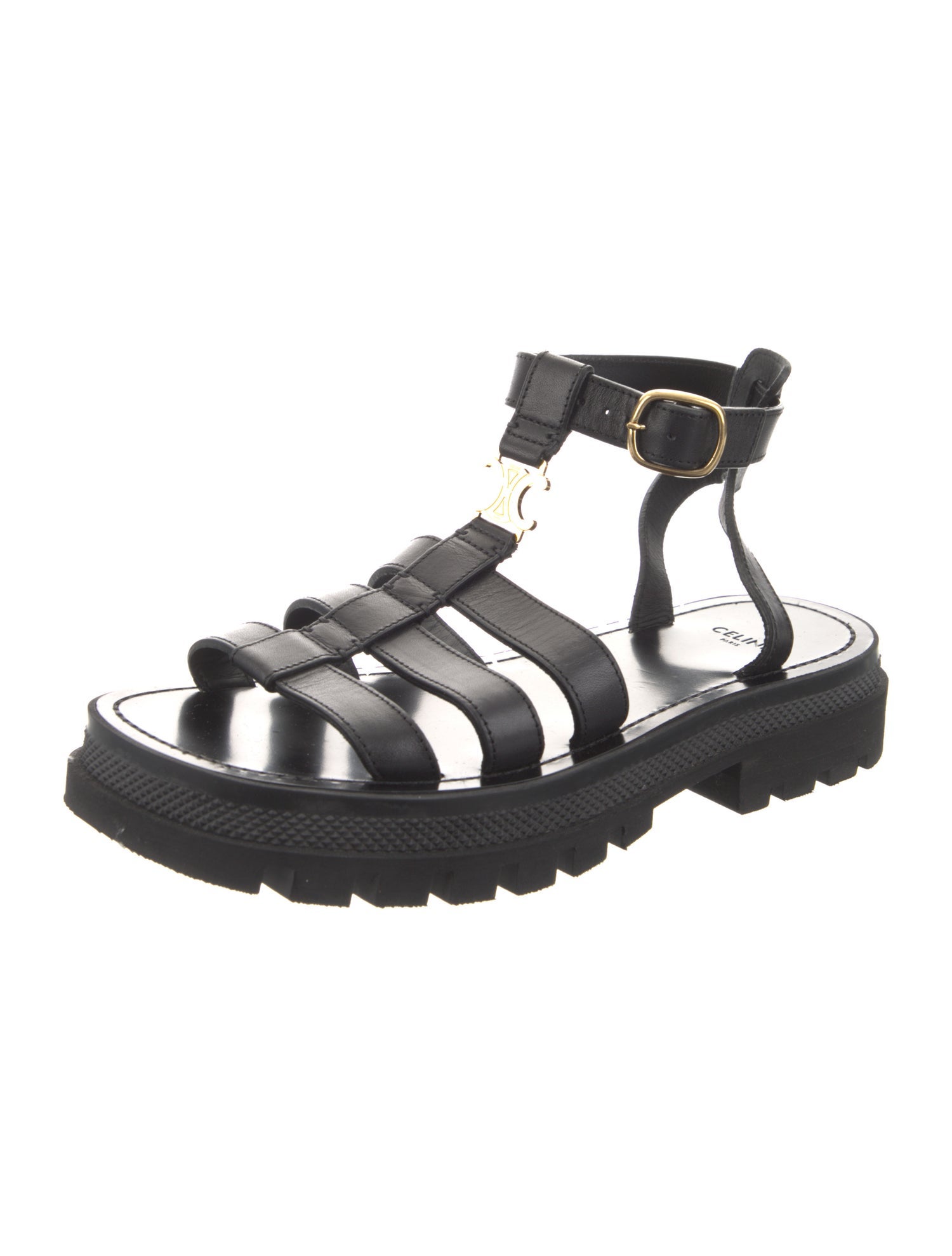 Celine Leather Gladiator Sandals