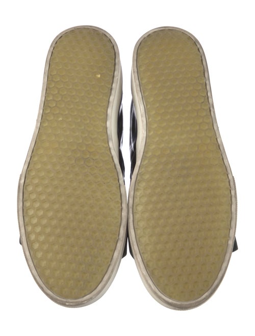 Celine Patent Leather Fringe Trim Accent Sneakers