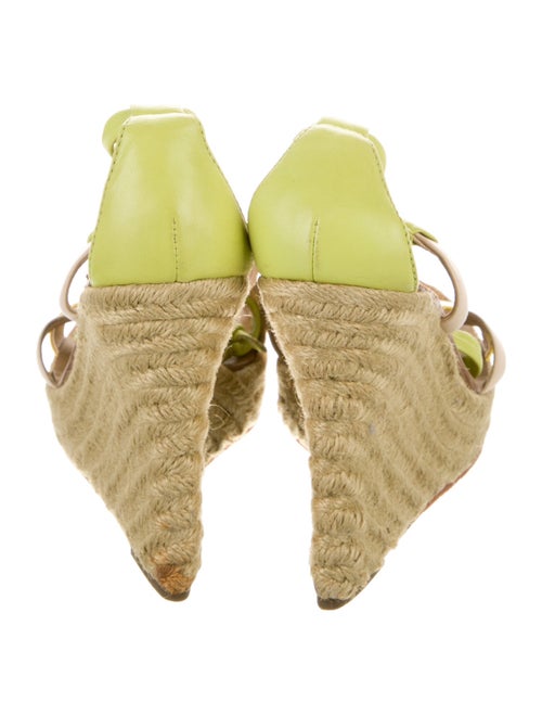 Celine Leather Colorblock Pattern Espadrilles