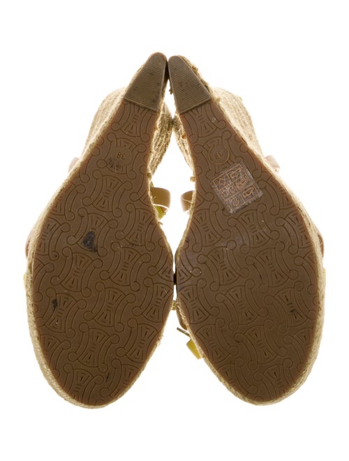 Celine Leather Colorblock Pattern Espadrilles