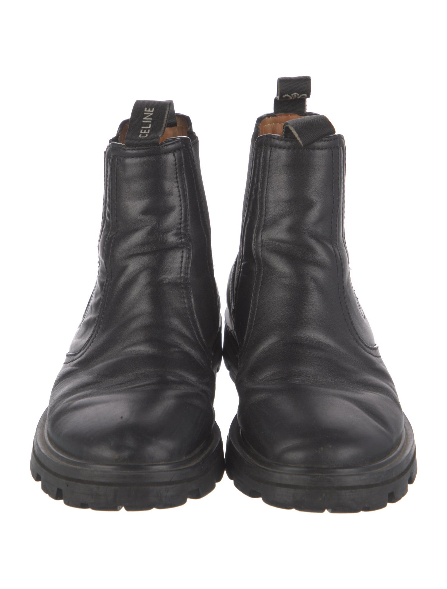 Celine Leather Chelsea Boots