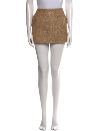 Celine Glitter Accents Mini Skirt