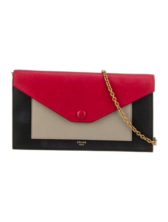 Celine Leather Pocket Envelope