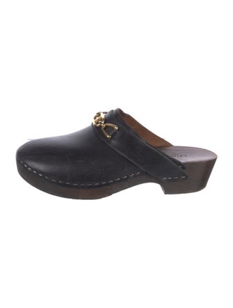 Celine Horsebit Accent Leather Mules