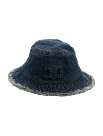 Celine Triomphe Denim Bucket Hat