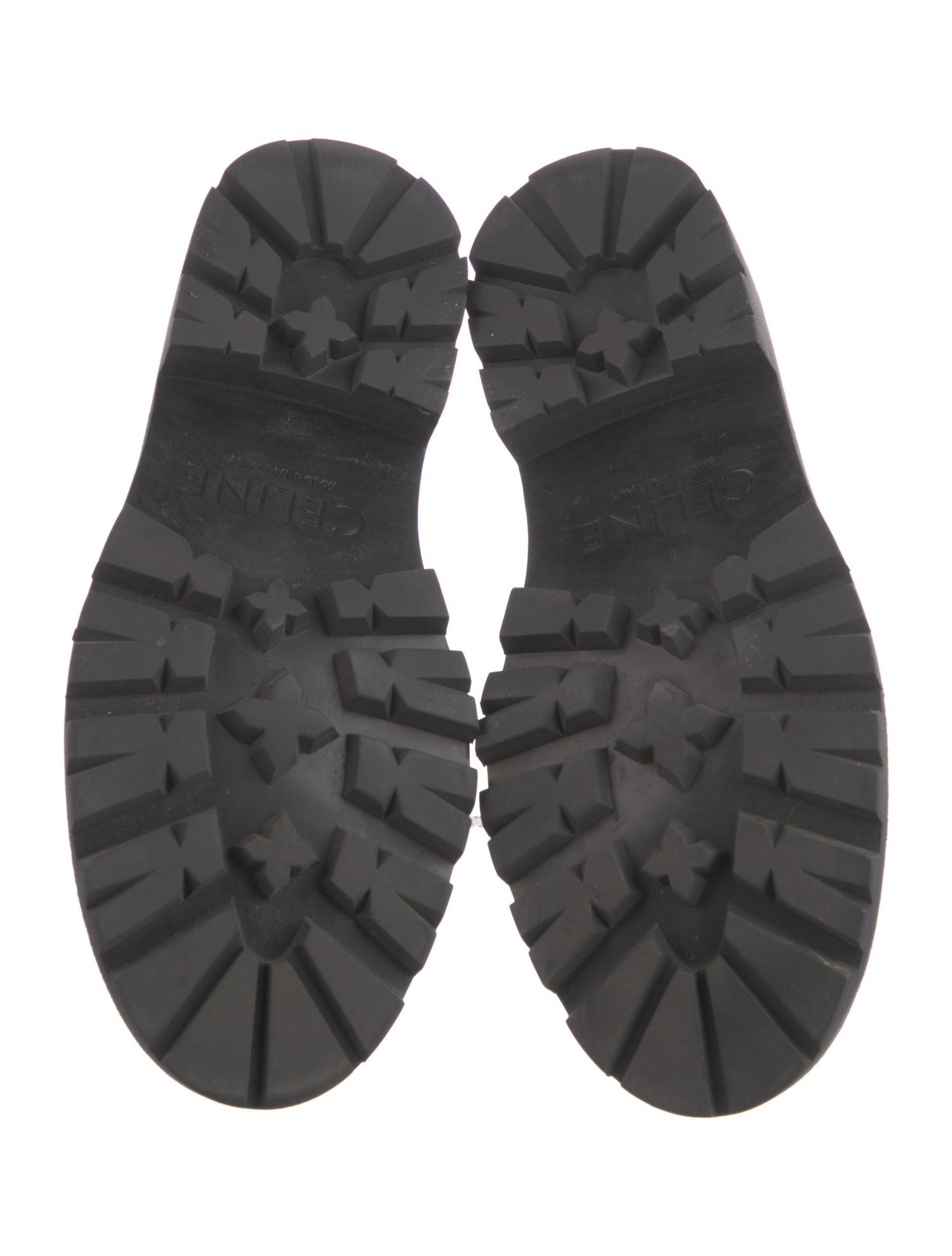 Celine Leather Tassel Accents Loafers