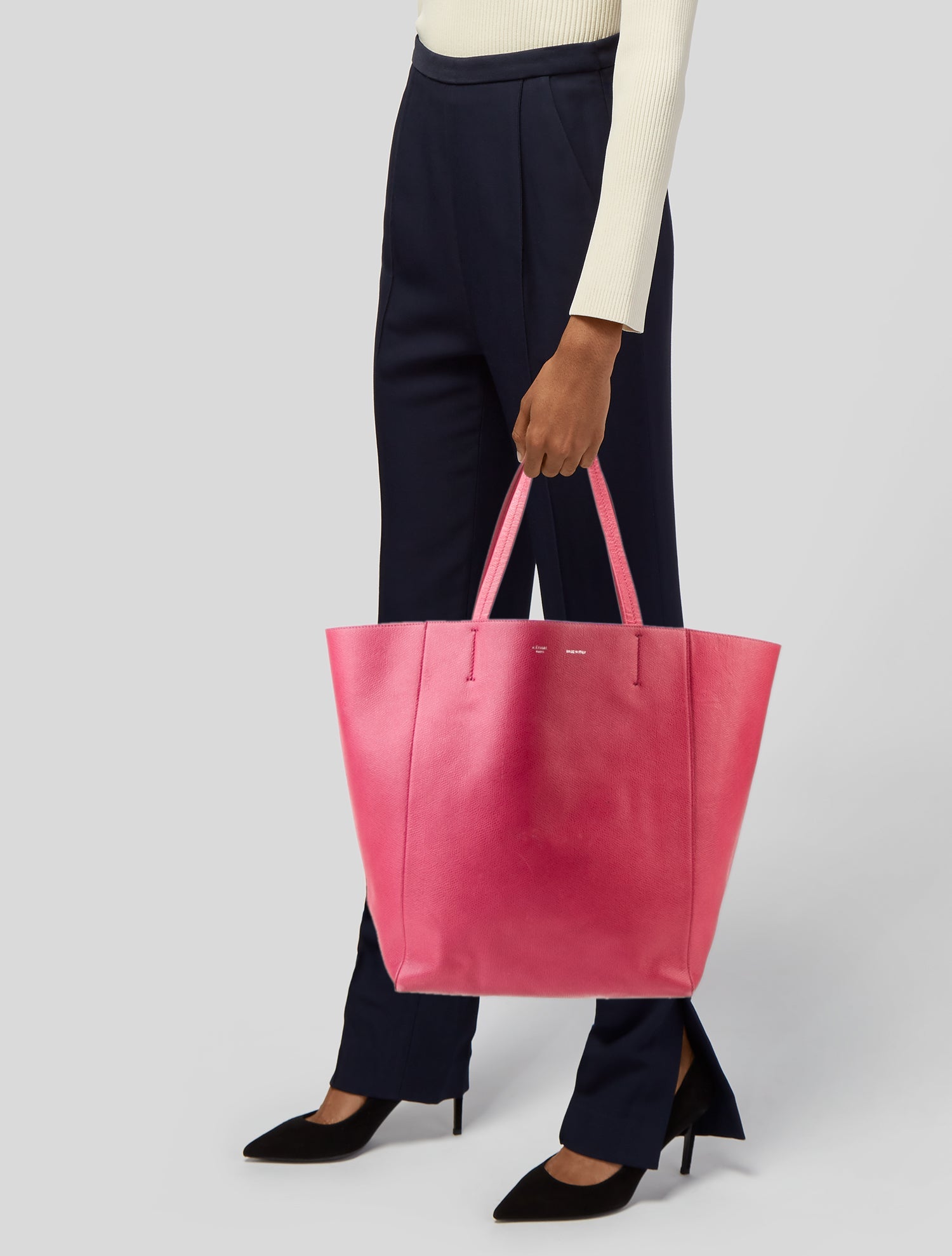 Celine Leather Cabas Phantom