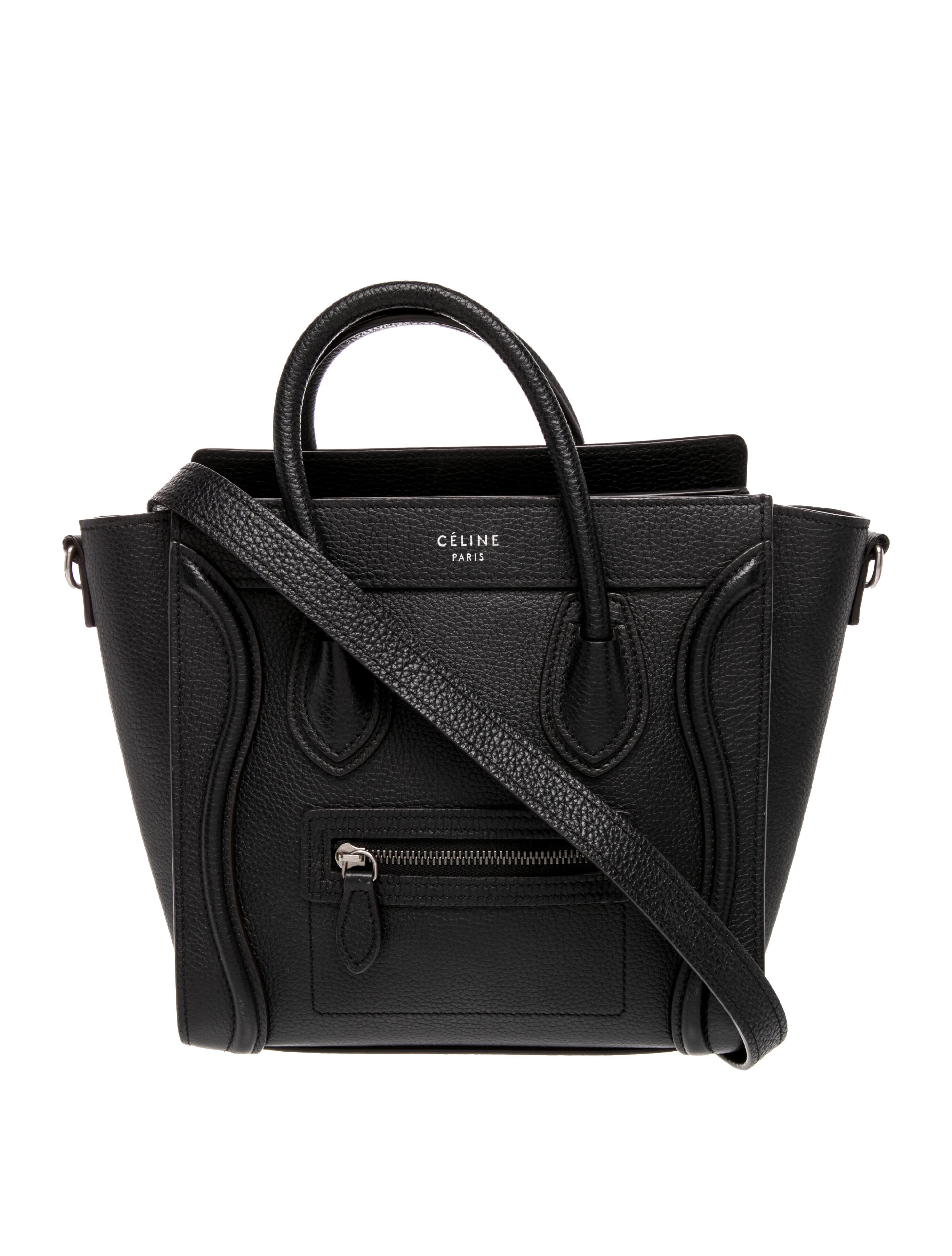 Celine Leather Luggage Nano
