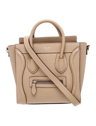 Celine Leather Luggage Nano
