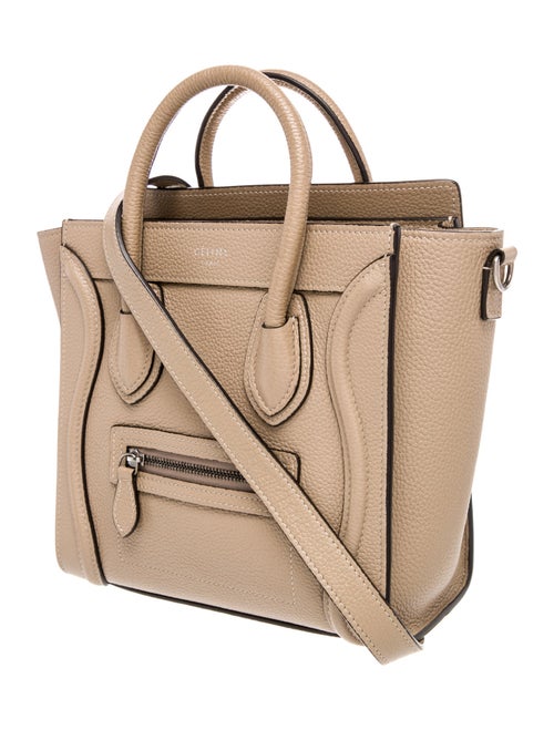Celine Leather Luggage Nano