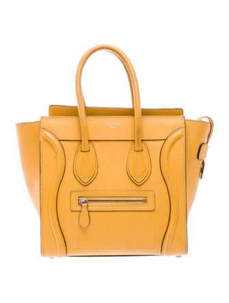 Celine Leather Luggage Micro