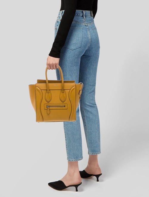 Celine Leather Luggage Micro