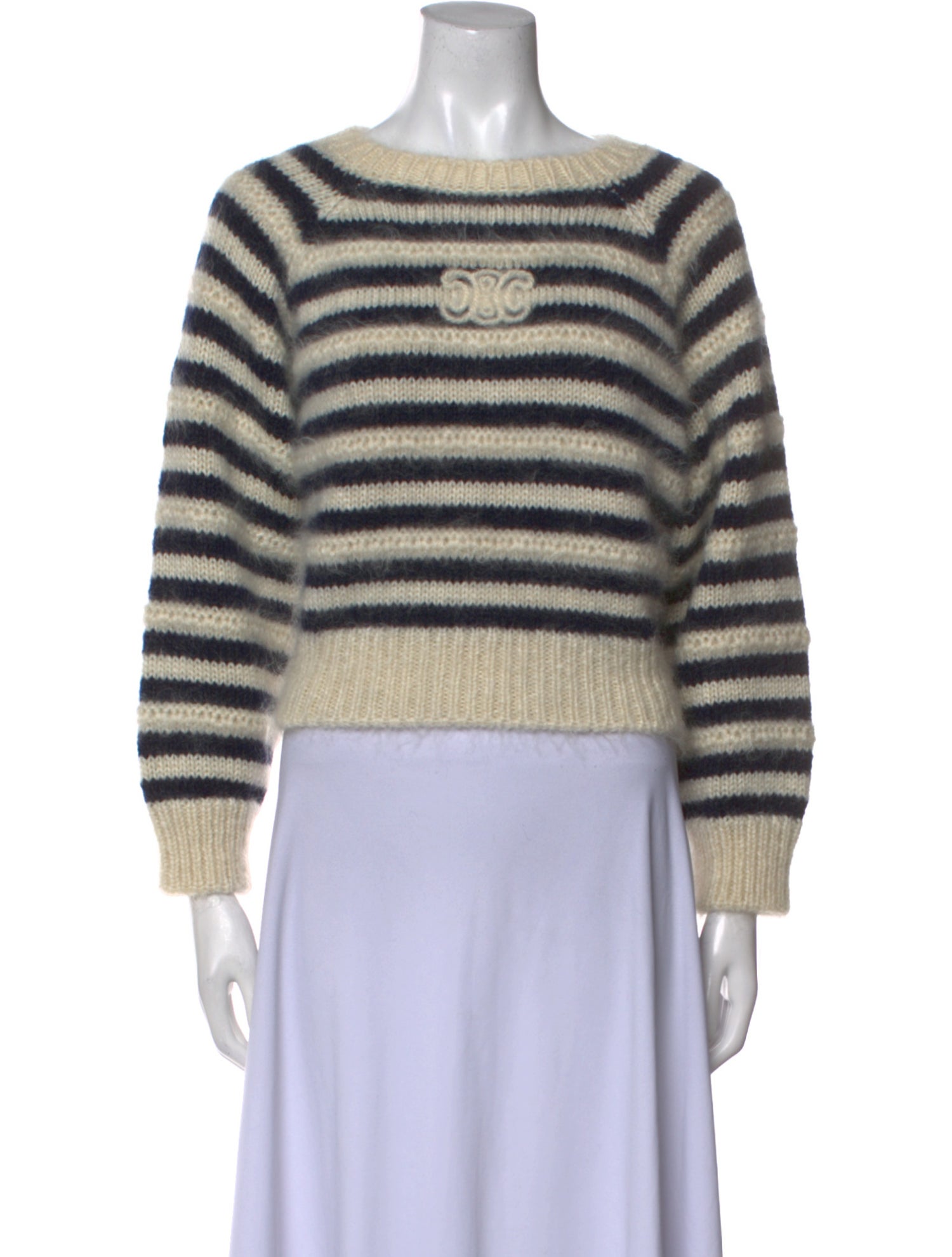 Celine Mohair Striped Sweater