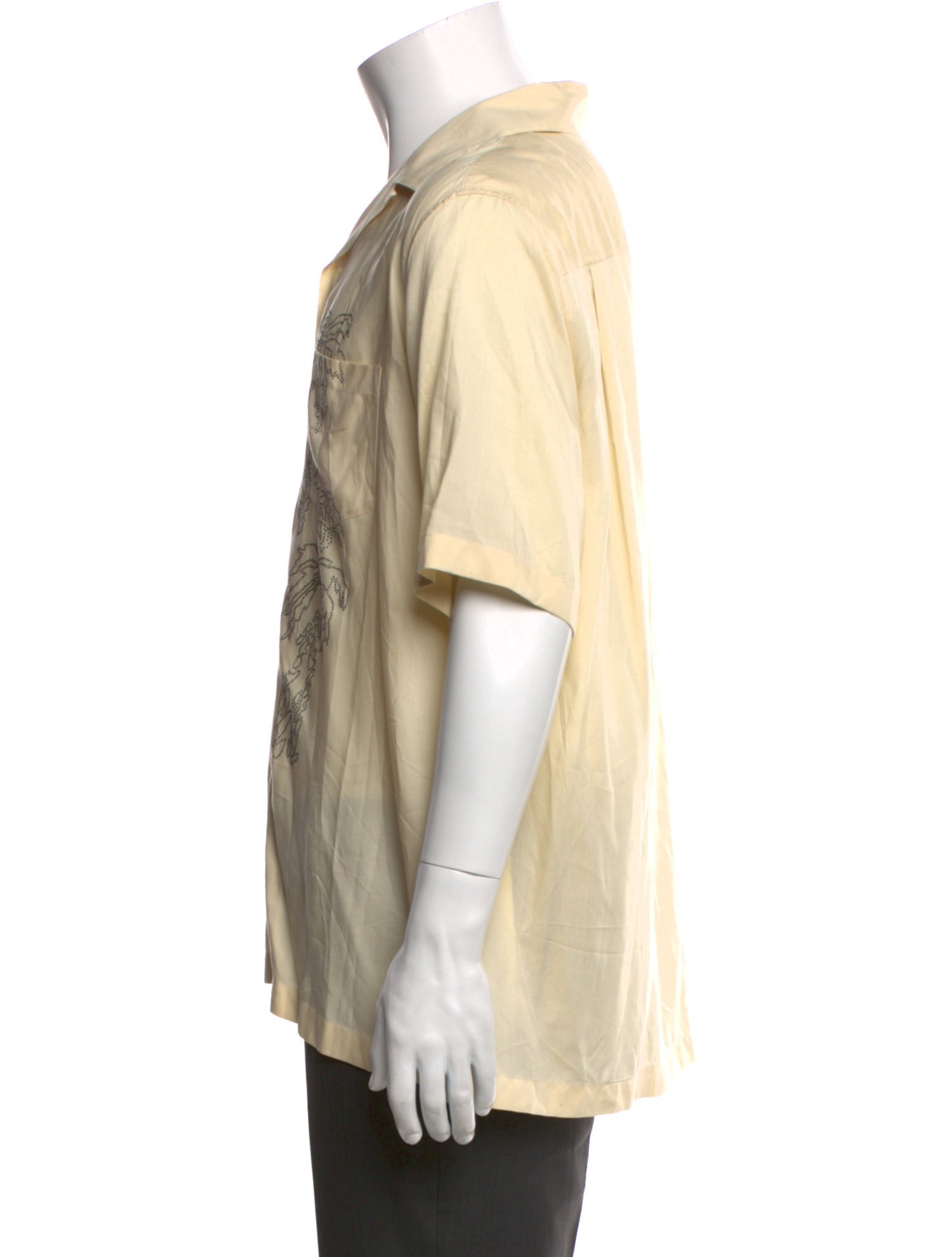 Celine Graphic Print Short Sleeve Shirt